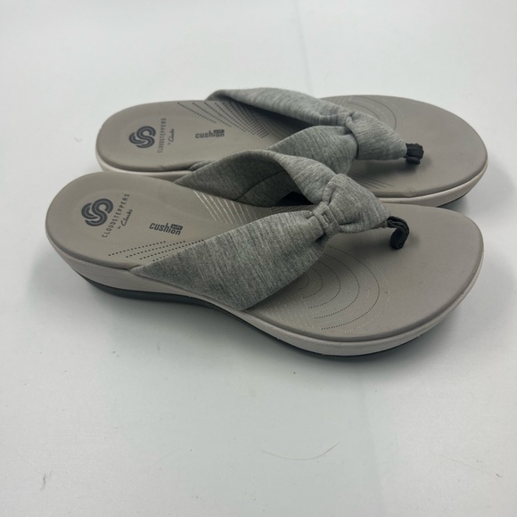 Clarks Clouds Steppers  Wedge Gliding Thing Shoes Woman Size 7 - Picture 4 of 4